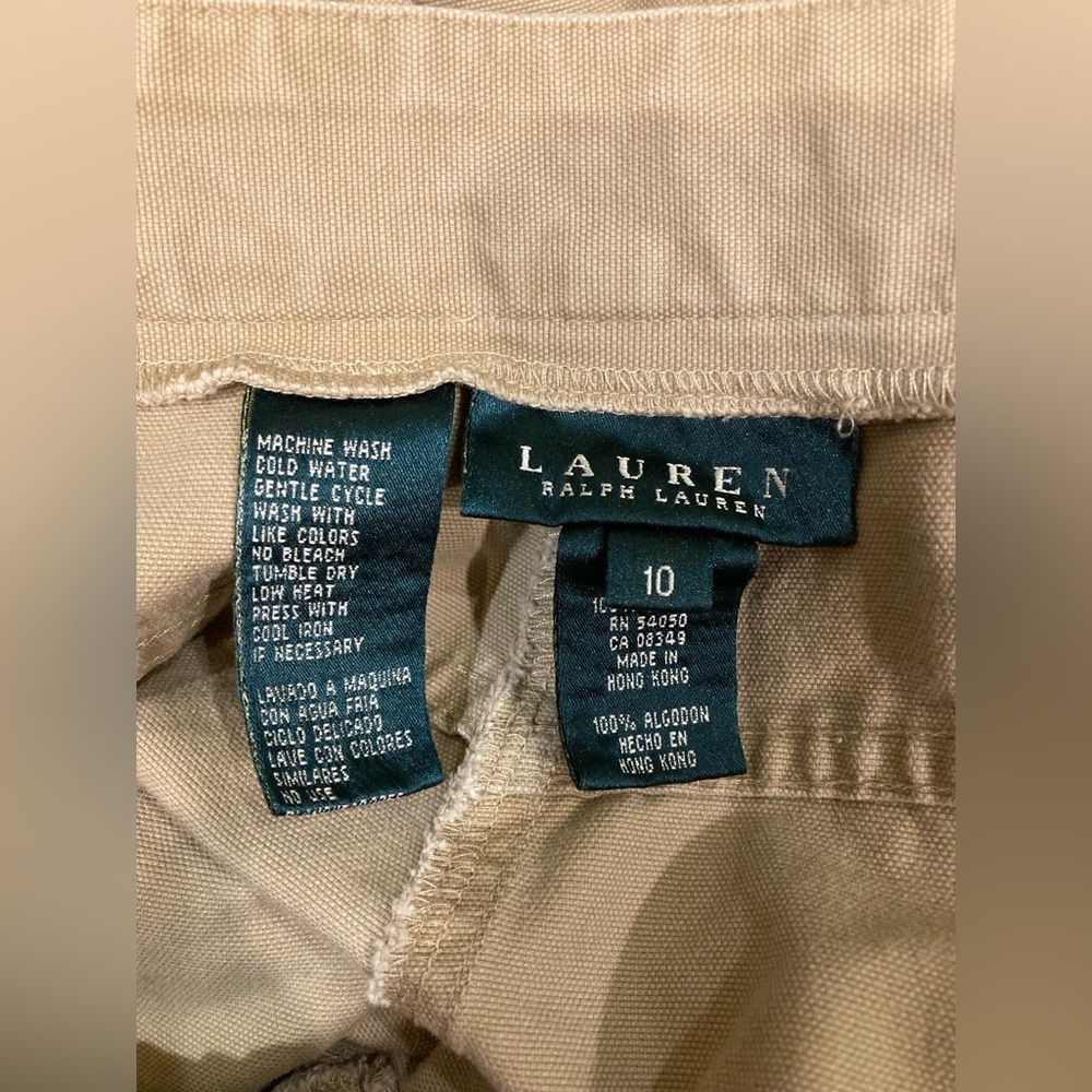 Ralph Lauren size 10, khaki capris - Picture 4 of 4